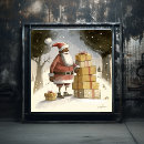Recherche de neige de joyeux no posters Rouge