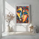 Recherche de visage abstrait Tendance