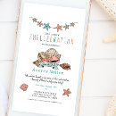 Recherche de seashells invitations Beach party