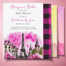 Recherche de rose paris invitations Oh la bebe