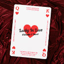Recherche de roi et reine des coeurs invitations Rouge