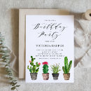Recherche de succulents anniversaire invitations Fête d'anniversaire