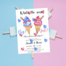 Recherche de doux 11x16 invitations Baby