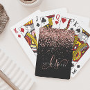 Recherche de élégant jeux de cartes Monogrammed