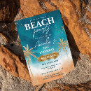Recherche de plage en anniversaire invitations Fête de plage
