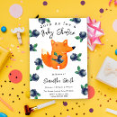 Recherche de watercolor fox baby shower invitations Forêt