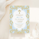 Recherche de bleu bébé baptême invitations Baby boy