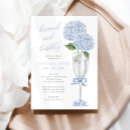 Recherche de blue hydrangea bridal shower invitations Floral