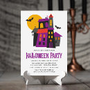 Recherche de maison hantée halloween invitations Fête costumée