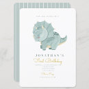 Recherche de dinosaure 1ans anniversaire invitations Baby boy