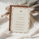 Recherche de crest mariage invitations Monogramme