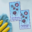 Recherche de fleurs bleues cartes visite Customer