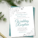 Recherche de turquoise et blanc invitations Simple