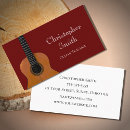 Recherche de guitare rouge cartes visite Guitariste