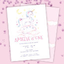 Recherche de licorne anniversaire invitations Doux