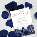 Recherche de marine et rose mariage invitations Élégant