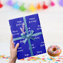 Recherche de royal papier cadeau Bleu et blanc