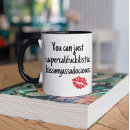 Zoek naar het beledigen mokken Typografie