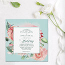 Recherche de teal party invitations Watercolor