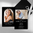 Recherche de black and white graduation invitations Moderne