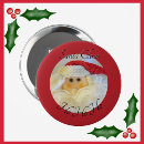 Recherche de noël rouge badges Santa claus