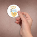 Recherche de pois bleu blanc autocollants Merci