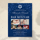 Recherche de boy bar bat mitzvah invitations Bleu