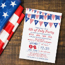 Recherche de le drapeau blanc et bleu invitations 4 juillet