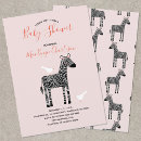 Recherche de zèbre rose invitations Mother to be