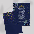 Recherche de quinceanera bleu marine invitations Mes quinze ans