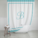Recherche de rideaux douche Monogrammé