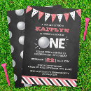 Recherche de partie de golf de filles invitations Trou dans un