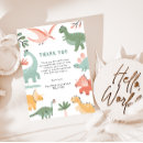 Recherche de préhistoriques vœux cartes Baby shower dinosaure