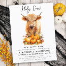 Recherche de highland cow cartes invitations Fille garçon