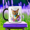 Zoek naar grijze kat mokken Bloemen