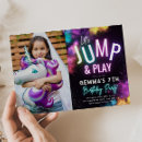 Recherche de trampoline party invitations À sauter néon