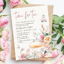 Recherche de vintage tea bridal shower invitations Boho