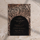 Recherche de noir rose mariage invitations Élégant