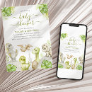 Recherche de dinosaure baby shower invitations Mignon