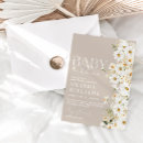 Zoek naar daisy baby shower invitations Rustisch