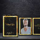 Recherche de black gold remerciements cartes Noir et or