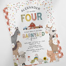 Recherche de 4ème anniversaire invitations Ferme