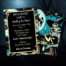 Recherche de chat noir vintage halloween invitations Sorcière