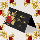 Recherche de rouge or cartes visite Chic
