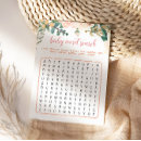 Recherche de bébé sur le chemin cartes postales Baby shower fille