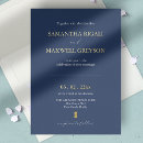 Recherche de bleu marine mariage invitations Traditionel