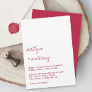 Recherche de magenta mariage invitations Script