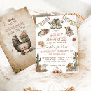 Zoek naar rustic cowgirl baby shower invitations Western