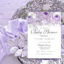 Recherche de purple floral baby shower invitations Fleurs