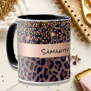Recherche de motif léopard tasses Glamour